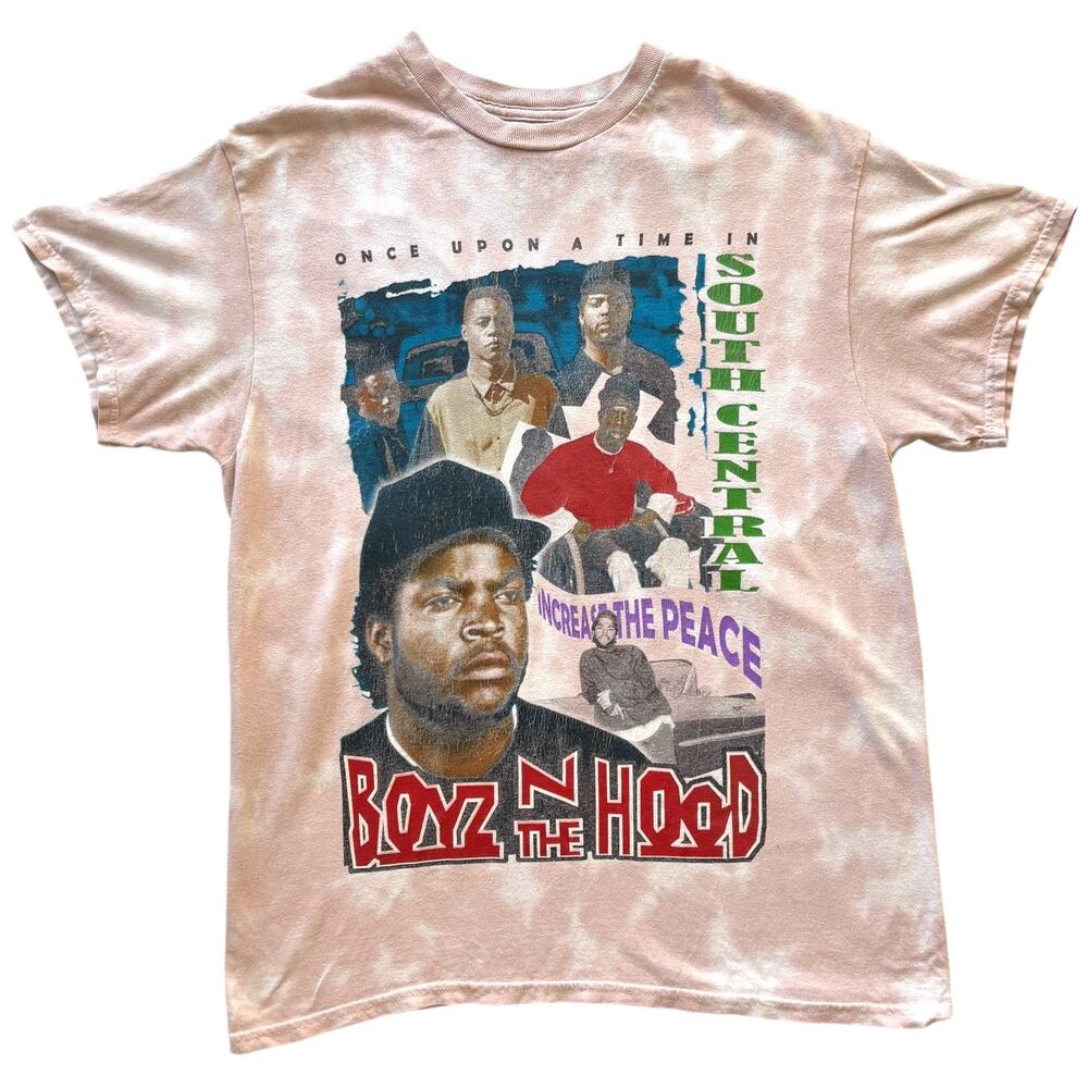 Philcos Boyz N The Hood tie-dye graphic tee S/M pink